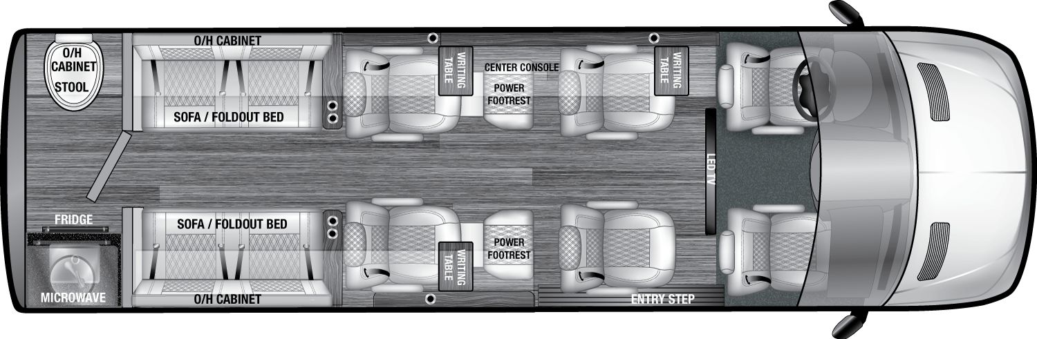 OGV Luxury Coach 10OB Floorplan